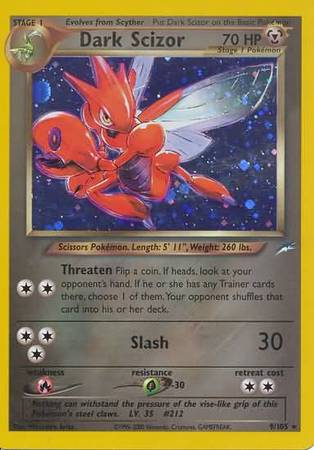 Dark Scizor (9/105) [Neo Destiny Unlimited] | Card Merchant Takapuna