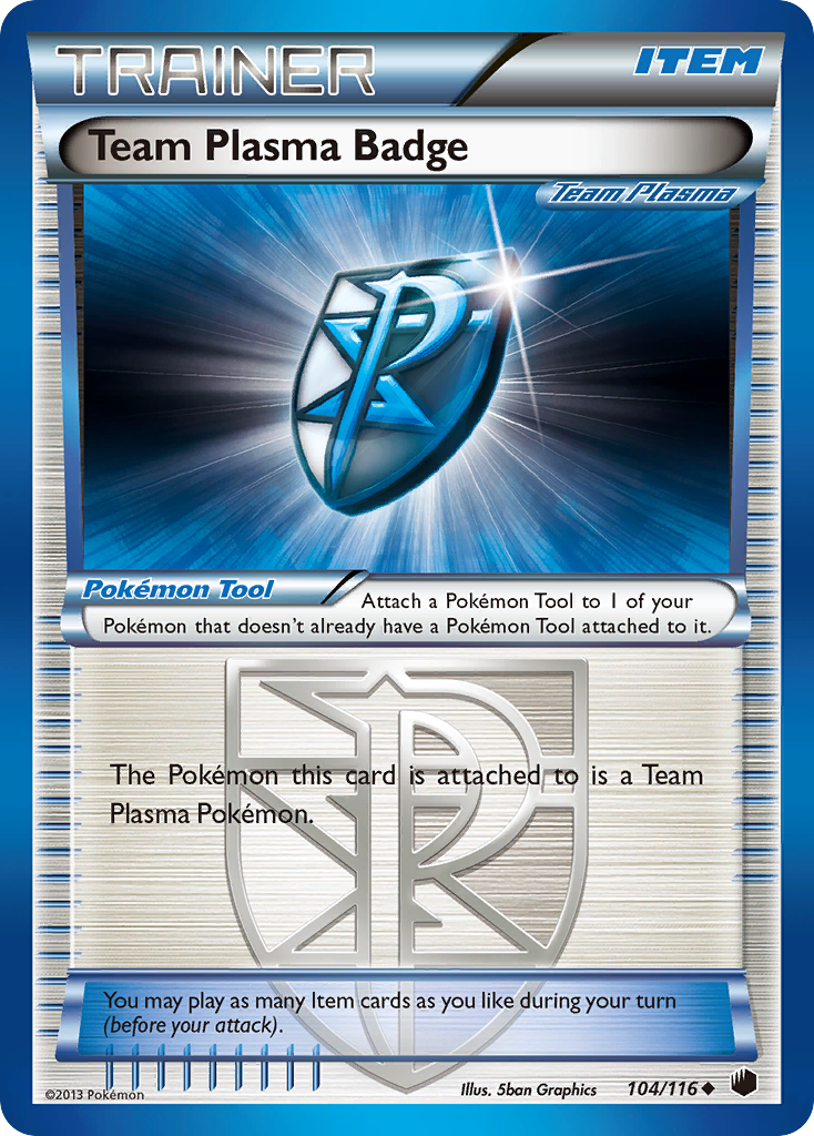 Team Plasma Badge (104/116) [Black & White: Plasma Freeze] | Card Merchant Takapuna