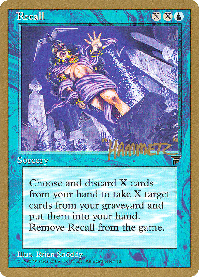 Recall (Shawn "Hammer" Regnier) [Pro Tour Collector Set] | Card Merchant Takapuna