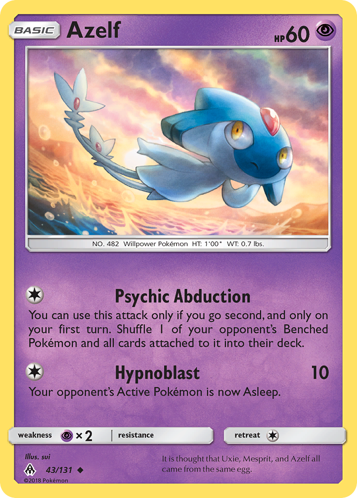 Azelf (43/131) [Sun & Moon: Forbidden Light] | Card Merchant Takapuna