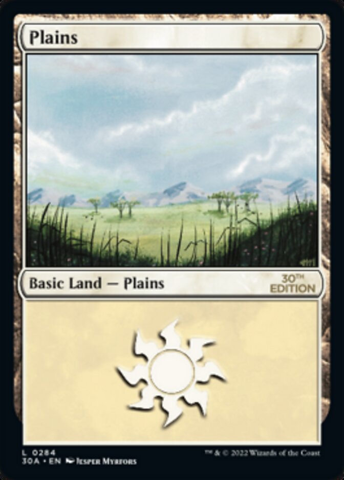 Plains (284) [30th Anniversary Edition] | Card Merchant Takapuna