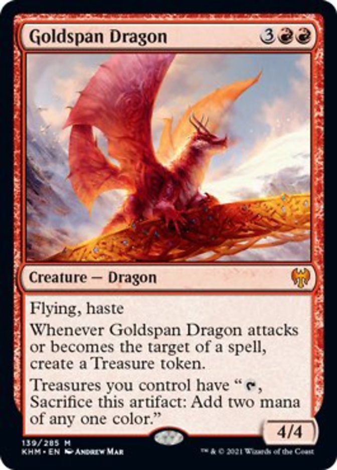 Goldspan Dragon [Kaldheim] | Card Merchant Takapuna