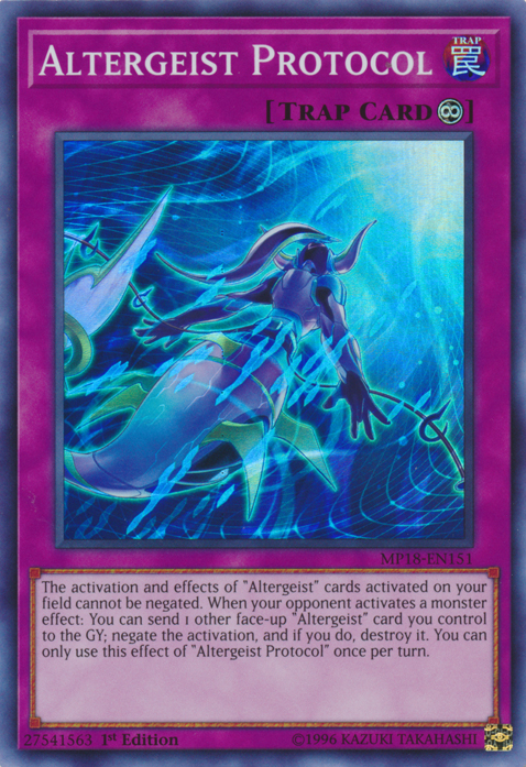 Altergeist Protocol [MP18-EN151] Super Rare | Card Merchant Takapuna