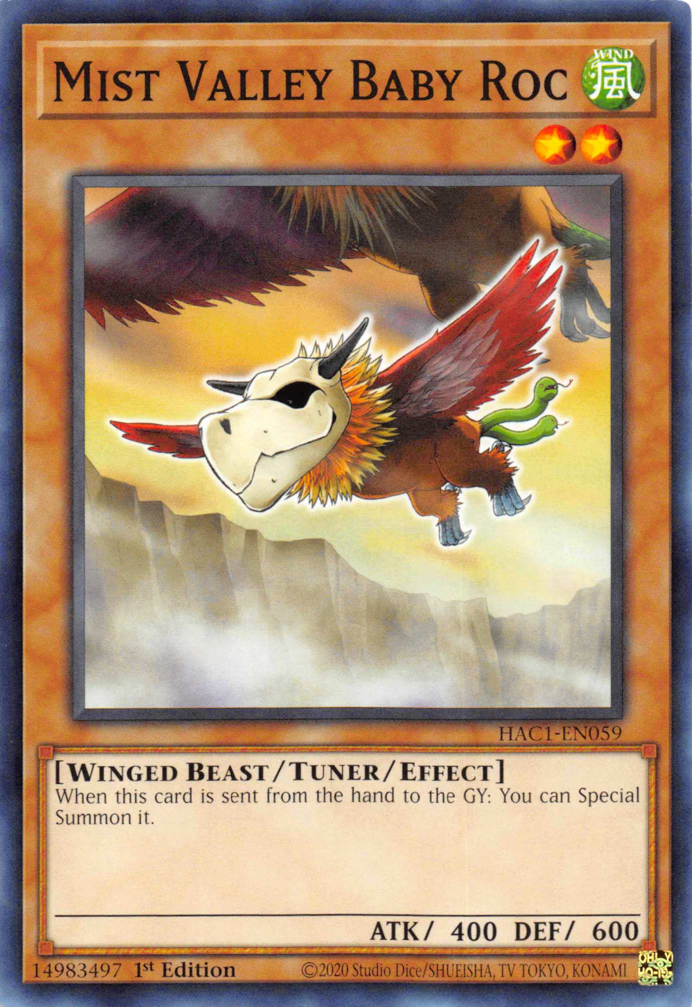 Mist Valley Baby Roc [HAC1-EN059] Common | Card Merchant Takapuna