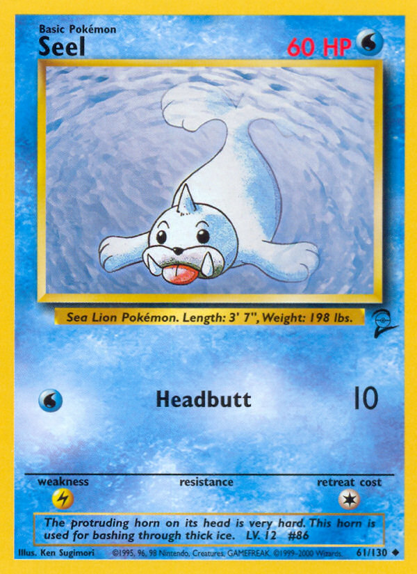 Seel (61/130) [Base Set 2] | Card Merchant Takapuna