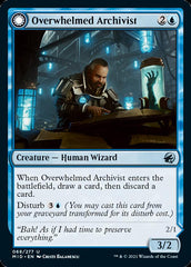 Overwhelmed Archivist // Archive Haunt [Innistrad: Midnight Hunt] | Card Merchant Takapuna
