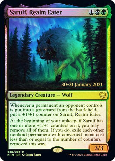 Sarulf, Realm Eater [Kaldheim Prerelease Promos] | Card Merchant Takapuna