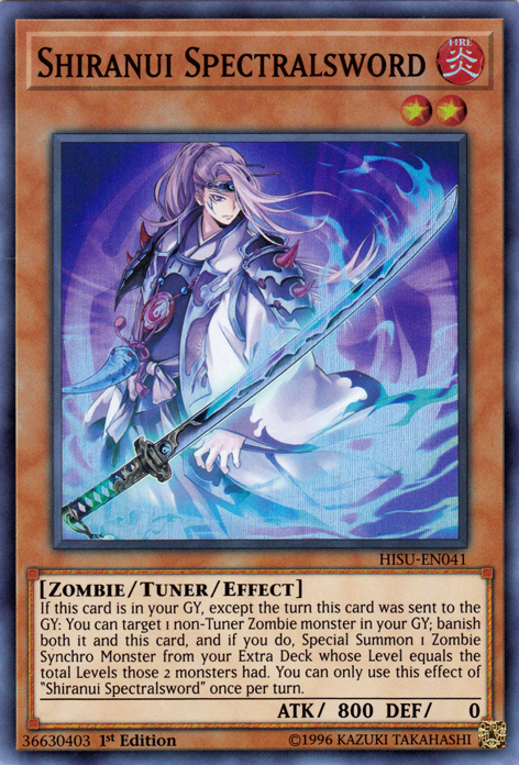 Shiranui Spectralsword [HISU-EN041] Super Rare | Card Merchant Takapuna