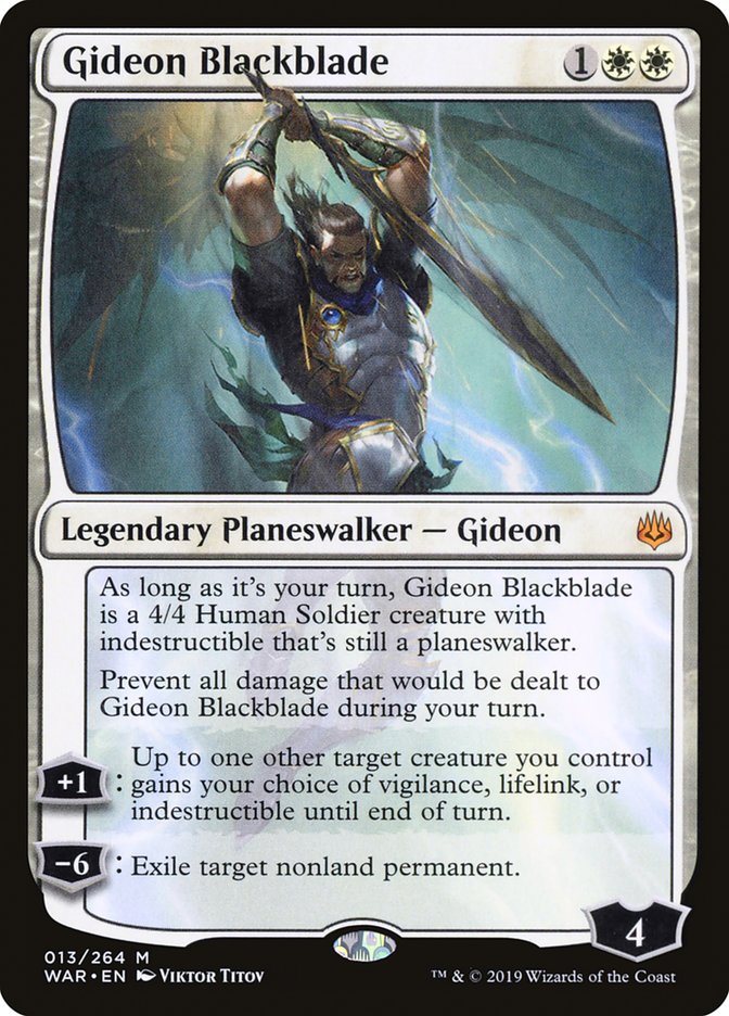 Gideon Blackblade [War of the Spark] | Card Merchant Takapuna