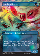 Thing in the Ice // Awoken Horror (Borderless Alternate Art) [Regional Championship Qualifiers 2023] | Card Merchant Takapuna