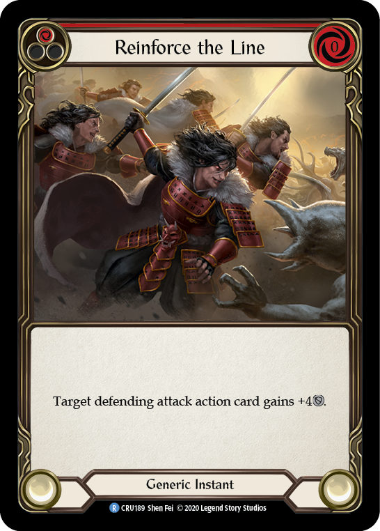 Reinforce the Line (Red) [CRU189] (Crucible of War)  1st Edition Normal | Card Merchant Takapuna