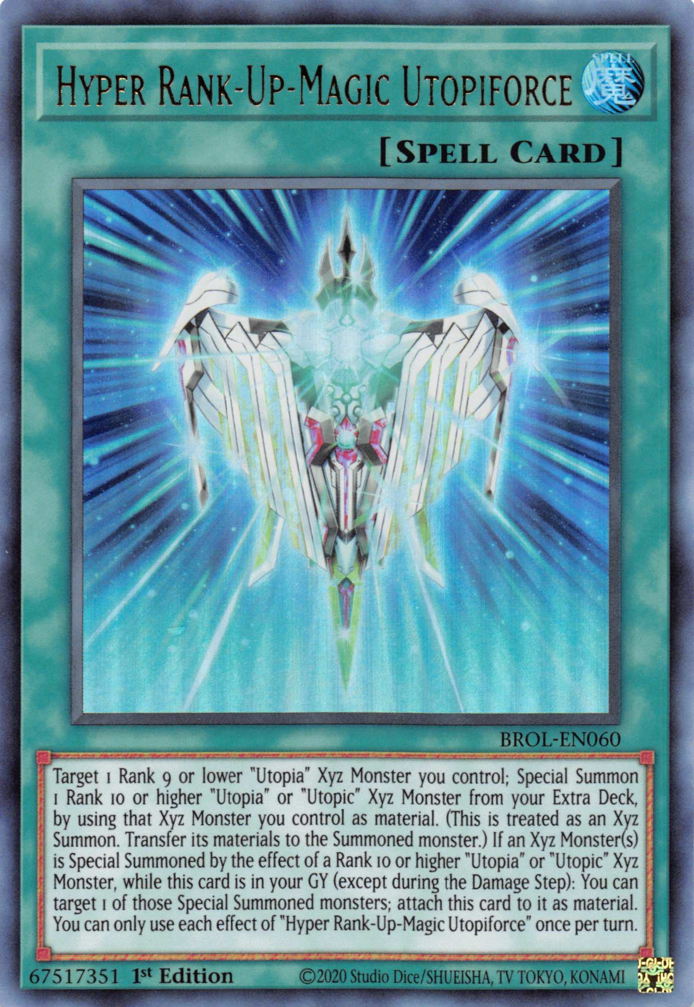 Hyper Rank-Up-Magic Utopiforce [BROL-EN060] Ultra Rare | Card Merchant Takapuna