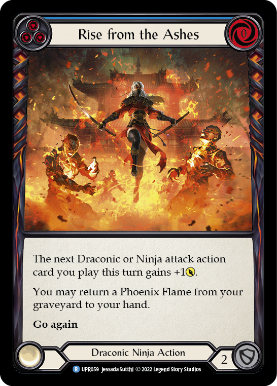 Rise from the Ashes (Blue) [UPR059] (Uprising)  Rainbow Foil | Card Merchant Takapuna