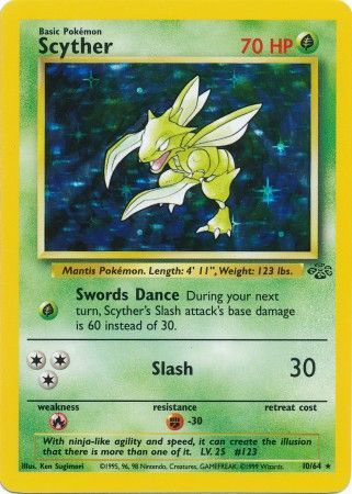 Scyther (10/64) [Jungle Unlimited] | Card Merchant Takapuna