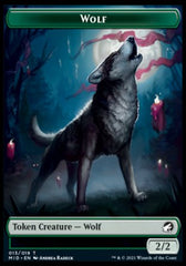 Wolf // Bat Double-Sided Token [Innistrad: Midnight Hunt Tokens] | Card Merchant Takapuna