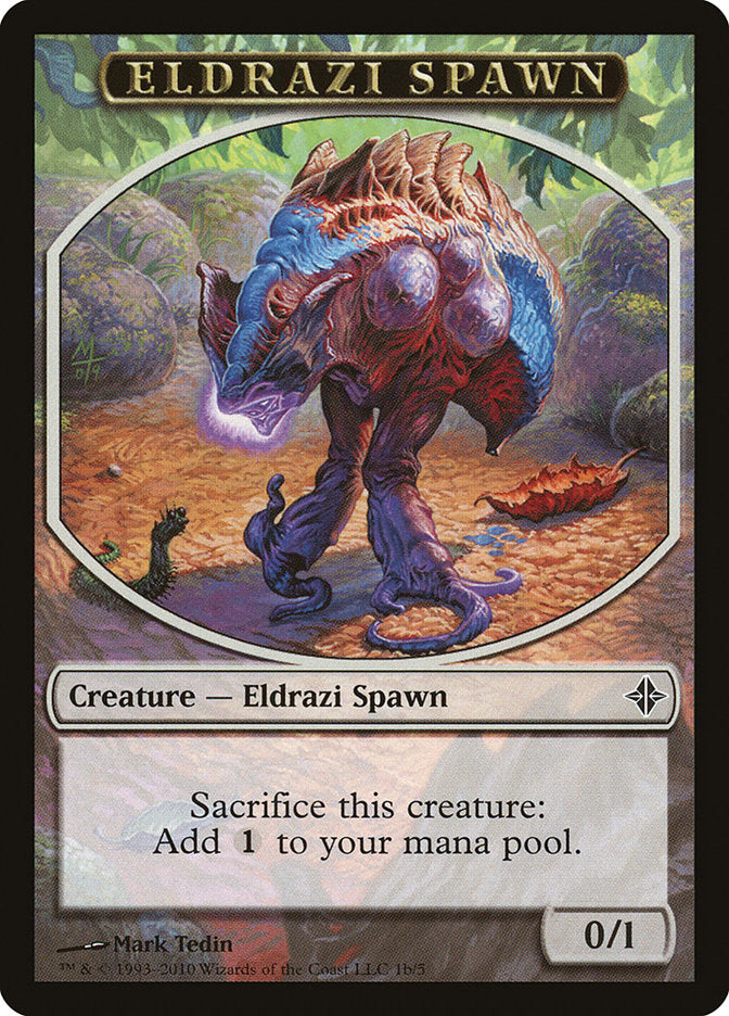 Eldrazi Spawn Token (1b/5) [Rise of the Eldrazi Tokens] | Card Merchant Takapuna