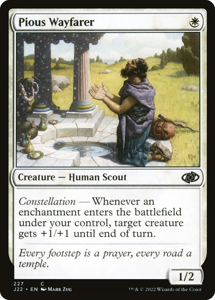 Pious Wayfarer [Jumpstart 2022] | Card Merchant Takapuna