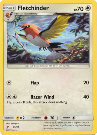 Fletchinder (13/30) [Sun & Moon: Trainer Kit - Lycanroc] | Card Merchant Takapuna