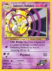 Sabrina's Kadabra (58) [Gym Challenge] | Card Merchant Takapuna