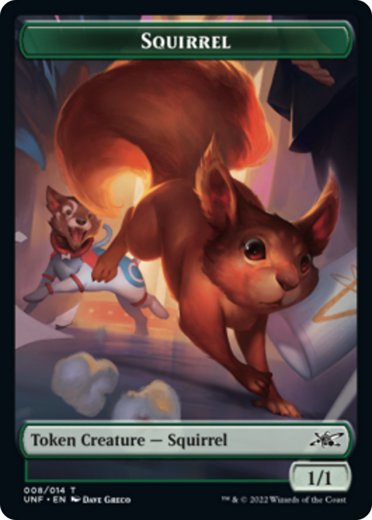 Squirrel // Treasure (013) Double-Sided Token [Unfinity Tokens] | Card Merchant Takapuna