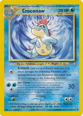 Croconaw (31/111) [Neo Genesis Unlimited] | Card Merchant Takapuna