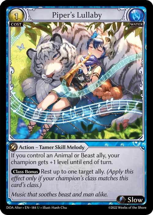 Piper's Lullaby (184) [Dawn of Ashes: Alter Edition] | Card Merchant Takapuna