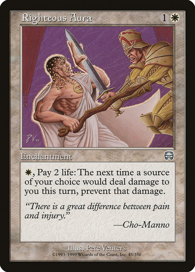 Righteous Aura [Mercadian Masques] | Card Merchant Takapuna