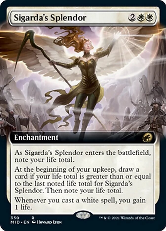 Sigarda's Splendor (Extended Art) [Innistrad: Midnight Hunt] | Card Merchant Takapuna