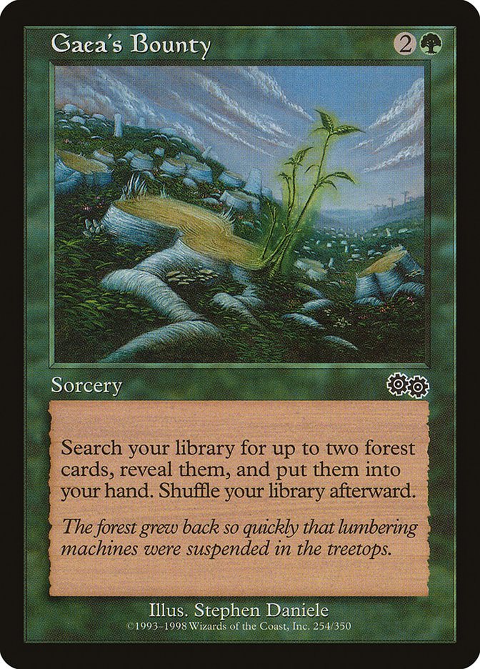 Gaea's Bounty [Urza's Saga] | Card Merchant Takapuna