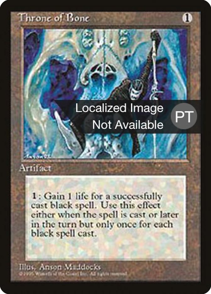Throne of Bone [Fourth Edition (Foreign Black Border)] | Card Merchant Takapuna