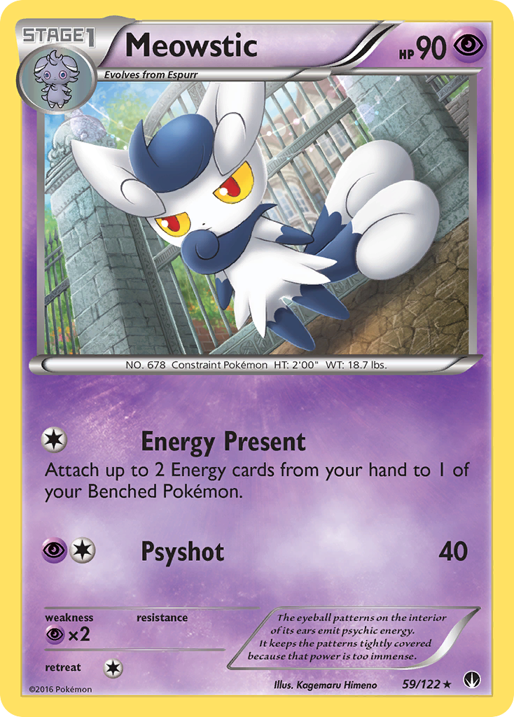 Meowstic (59/122) [XY: BREAKpoint] | Card Merchant Takapuna