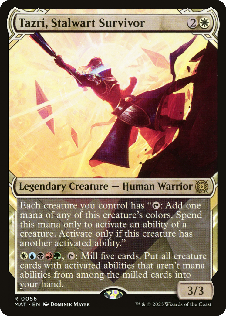 Tazri, Stalwart Survivor (Showcase) [March of the Machine: The Aftermath] | Card Merchant Takapuna