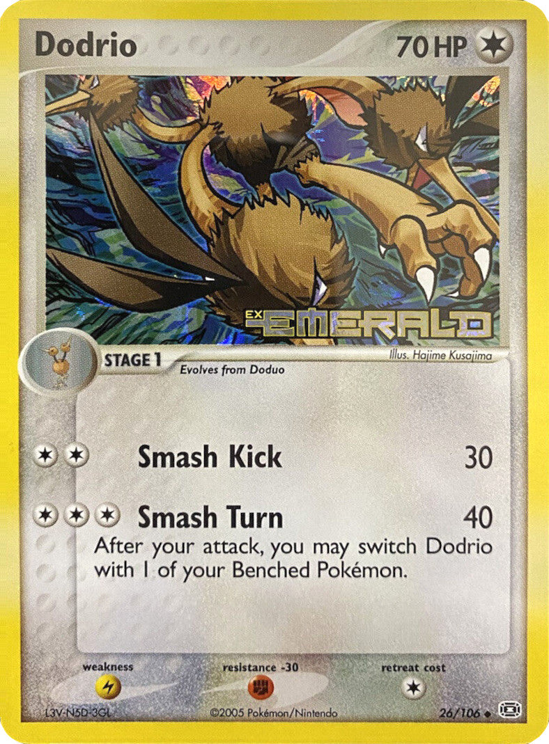 Dodrio (26/106) (Stamped) [EX: Emerald] | Card Merchant Takapuna