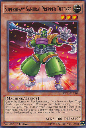 Superheavy Samurai Prepped Defense [BOSH-EN009] Common | Card Merchant Takapuna