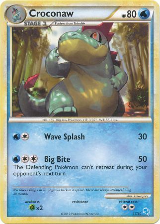 Croconaw (17/30) [HeartGold & SoulSilver: Trainer Kit - Gyarados] | Card Merchant Takapuna