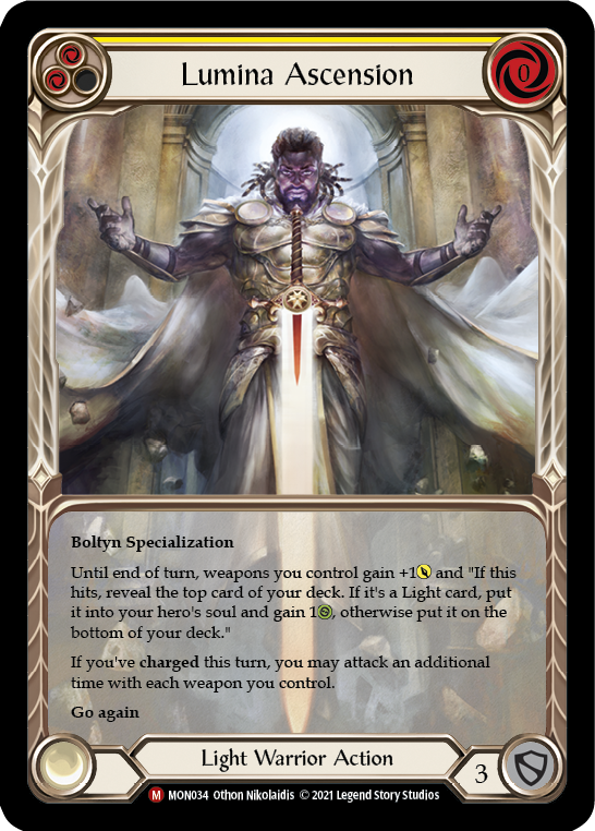 Lumina Ascension (Extended Art) [MON034-EA] (Monarch)  1st Edition Rainbow Foil | Card Merchant Takapuna
