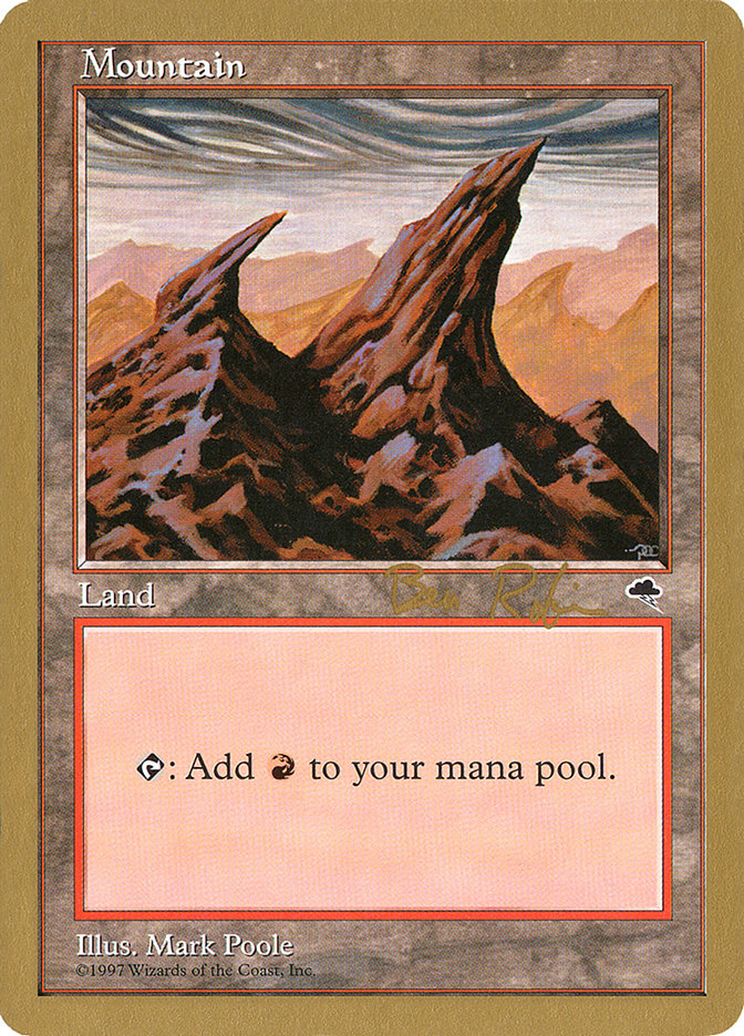 Mountain (br344) (Ben Rubin) [World Championship Decks 1998] | Card Merchant Takapuna