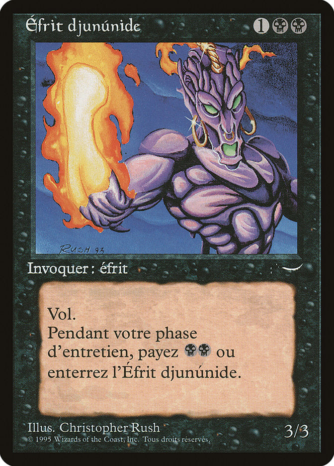Junun Efreet (French)- "Efrit djununide" [Renaissance] | Card Merchant Takapuna