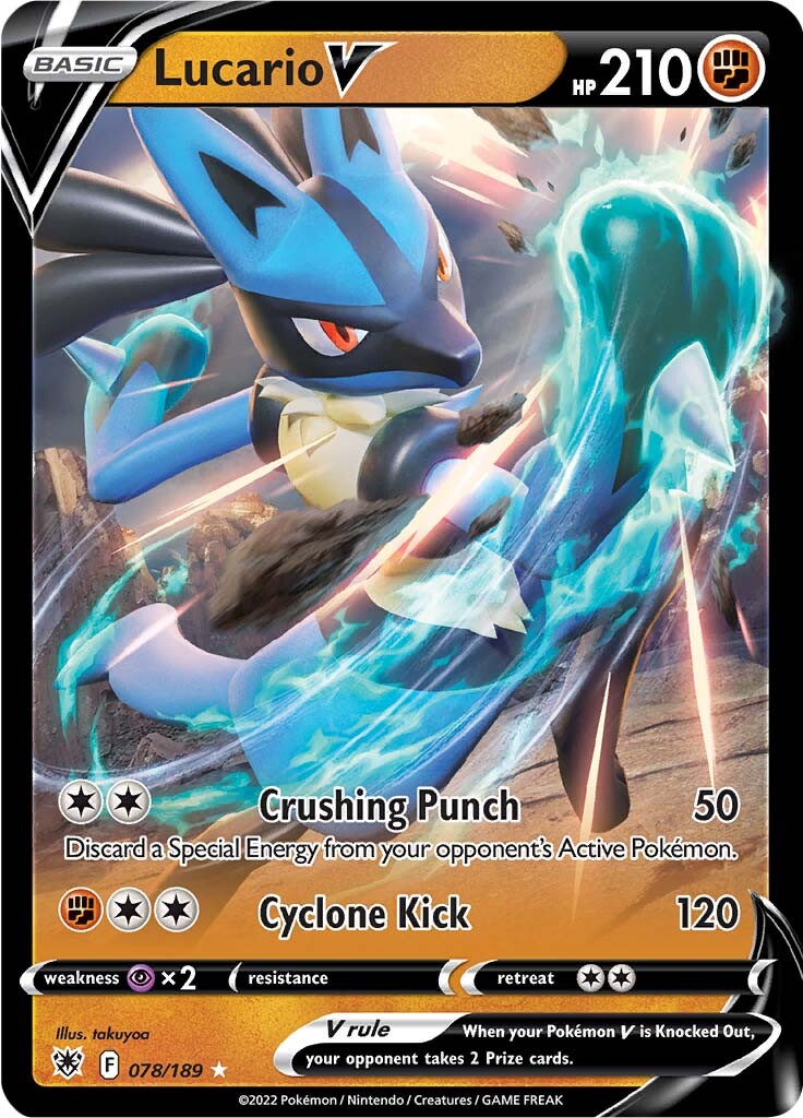Lucario V (078/189) [Sword & Shield: Astral Radiance] | Card Merchant Takapuna