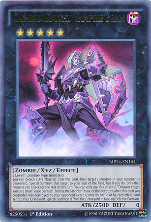 Crimson Knight Vampire Bram [MP14-EN164] Ultra Rare | Card Merchant Takapuna