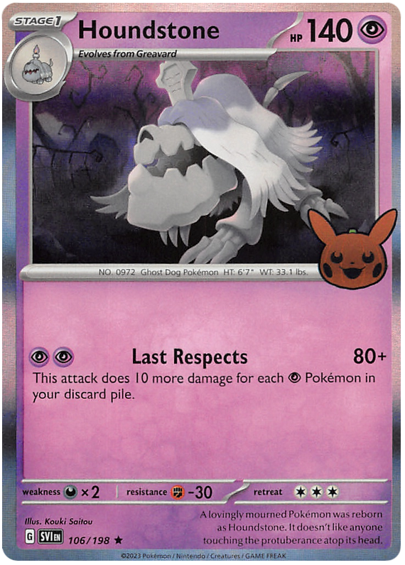 Houndstone (106/198) [Trick or Trade 2023] | Card Merchant Takapuna