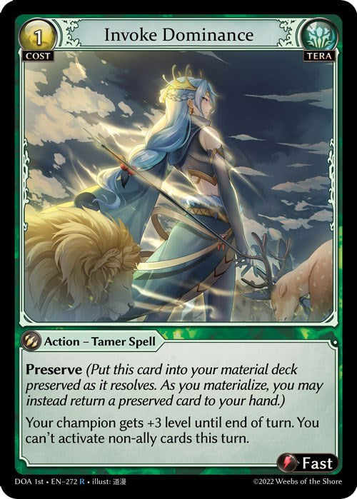 Invoke Dominance (272) [Dawn of Ashes: 1st Edition] | Card Merchant Takapuna