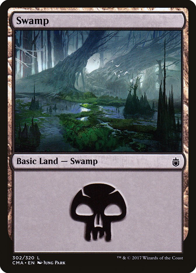 Swamp (302) [Commander Anthology] | Card Merchant Takapuna