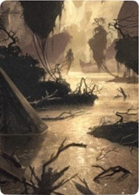 Murkwater Pathway Art Card [Zendikar Rising Art Series] | Card Merchant Takapuna
