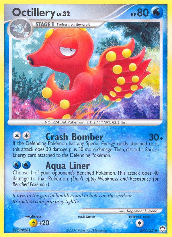 Octillery (57/123) [Diamond & Pearl: Mysterious Treasures] | Card Merchant Takapuna