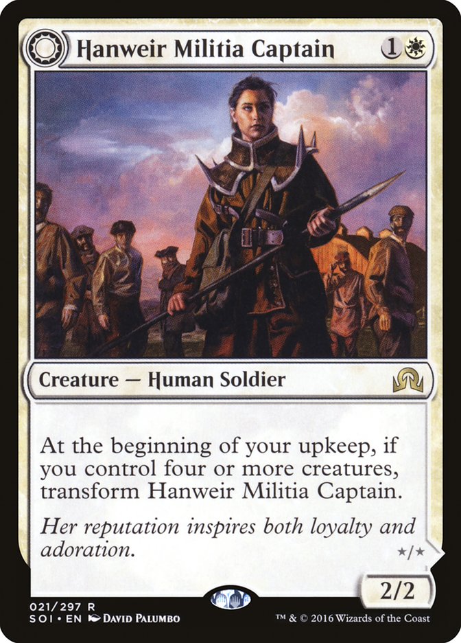 Hanweir Militia Captain // Westvale Cult Leader [Shadows over Innistrad] | Card Merchant Takapuna