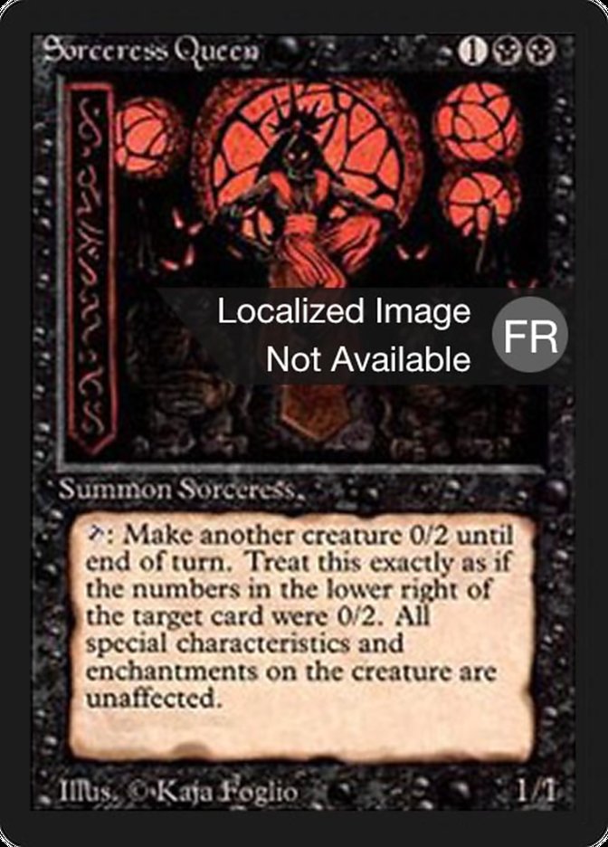 Sorceress Queen [Foreign Black Border] | Card Merchant Takapuna