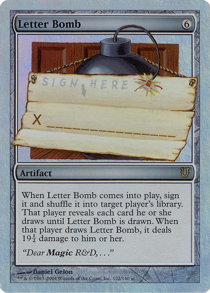 Letter Bomb (Alternate Foil) [Unhinged] | Card Merchant Takapuna