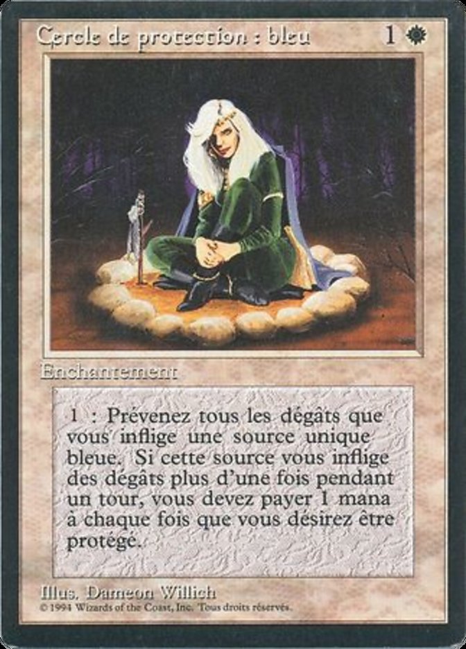 Circle of Protection: Blue [Foreign Black Border] | Card Merchant Takapuna
