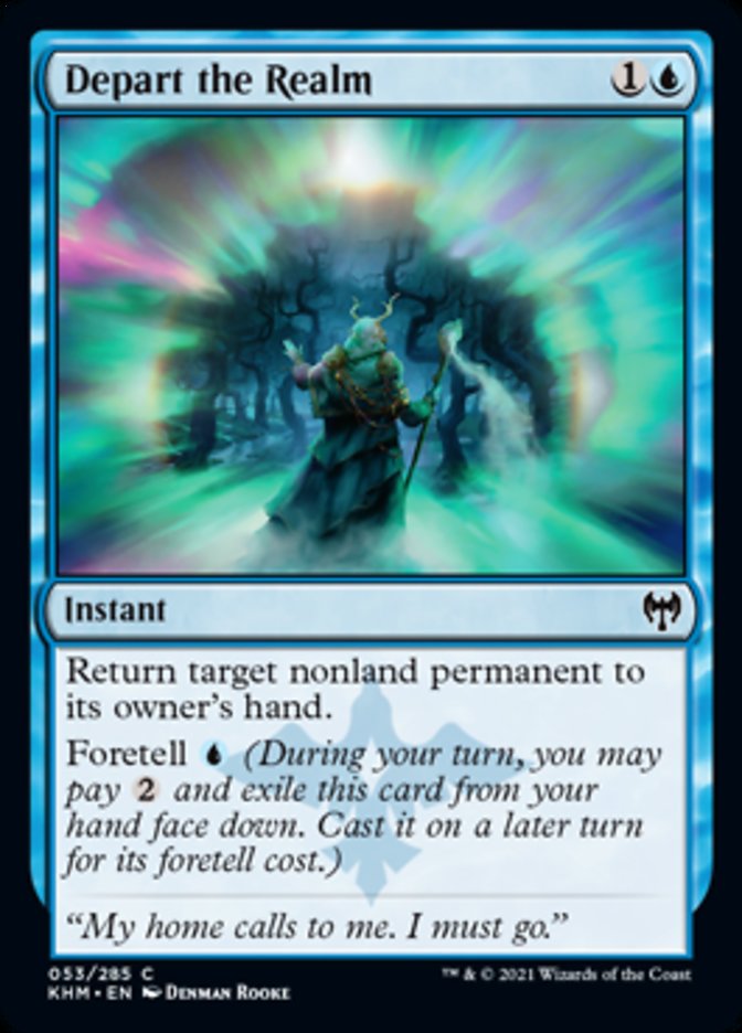 Depart the Realm [Kaldheim] | Card Merchant Takapuna